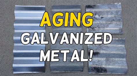 how to age sheet metal|turning galvanized metal into old.